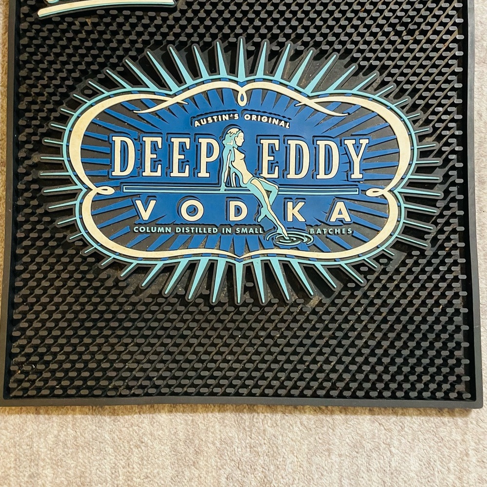 Bar Mat - Black and Blue